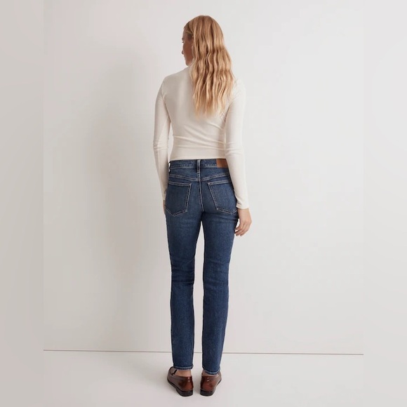 Madewell Women’s The Petite Mid-Rise Perfect Vintage Jeans Deming Wash Size 26P - Picture 2 of 8